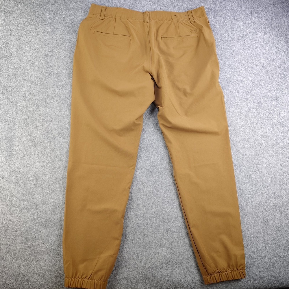 Under Armour Drive Jogger Pants Mens 36x30 Tapered Brown Stretch - Picture 5 of 11